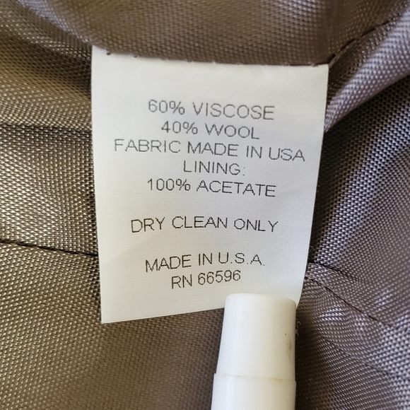 VTG Georgiou Studio Wool Blend Blazer Size 6 Business Career Professional - Picture 10 of 12